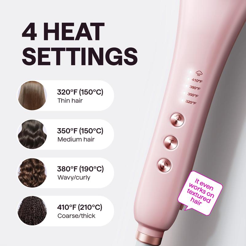 Wavytalk Pro Steam Straightener Brush-Ultimate Hair Hydration and 3X Faster Straightening