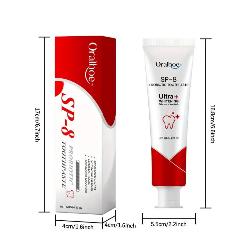 (2 pcs) 2024 new SP-8 probiotic whitening toothpaste, cleans teeth, improves bad breath, prevents tooth decay, suitable for the whole family, Christmas gift.