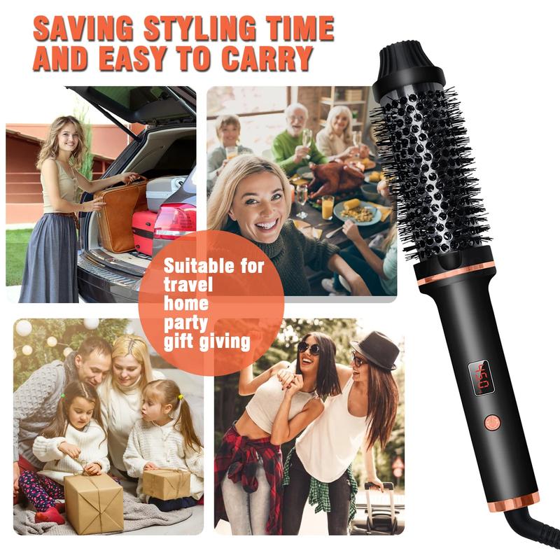 Women 3 in 1 Hair Curler Brush, Hot Air Brush Comfort Fast Heating Hair Curler, Comfort Hot Air Brush, Thermal Brush Hair Care Hair Comb, Hair Styling Tool for Home & Travel