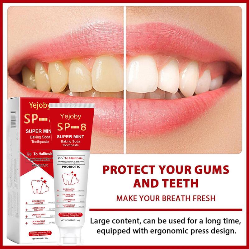 SP-8 [Triple Whitening] Super Probiotic Sp-8 Toothpaste, Sp-8 Ultra Whitening Toothpaste, Sp 8 Toothpaste,Fresh Breath, Sp-8 Toothpaste 4.9 oz SP-10,SP-10 SP-6 SP-4 sp-10 sp-6 sp-4 sp8 sp6 sp4 SP-10