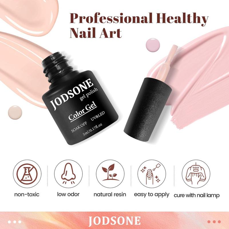 JODSONE 23 PCS Gel Nail Polish Set with Base Glossy and Matte Top Coat Multicolored Gel Nail Long Lasting Suitable for All Seasons Nail Art Nail Care Nail Art Nail Care