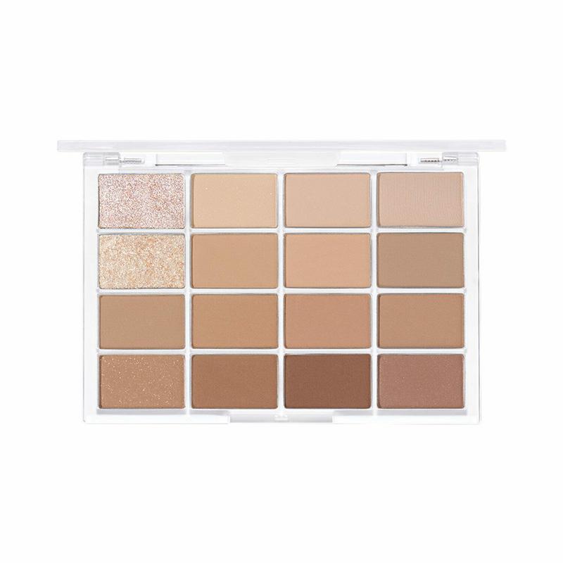 WAKEMAKE Soft Blurring 16 Colors Eye Palette - Eyeshadow, Makeup, Cosmetic