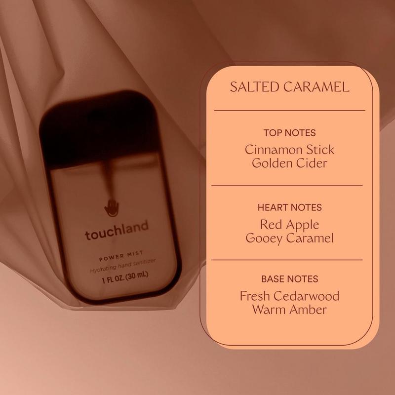 Touchland Power Mist Salted Caramel Hydrating Hand Sanitizer Hydrating Touchless