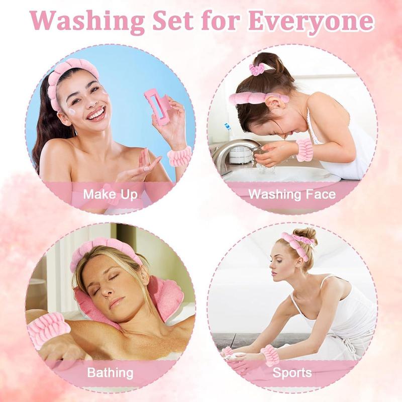 Professional Makeup Tool Set, 1 Box Makeup Brush & Makeup Remover Pads & Hair Band & Wristband & Puffs & Bag, Multifunctional Travel Makeup Cleansing Tool Set