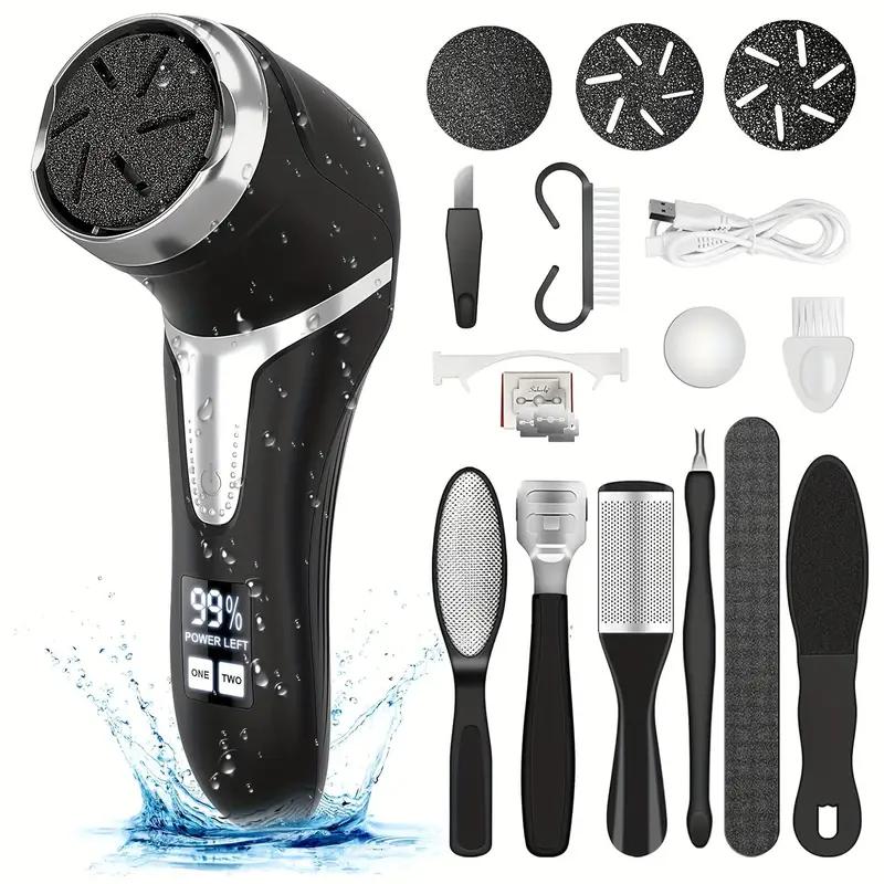 Electric Callus Remover for Feet with 10pcs Foot Grinding Tool - Portable Pedicure Kit