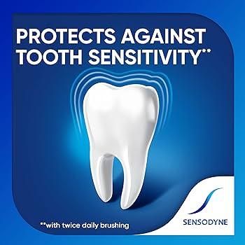 Sensodyne Repair and Protect Whitening Toothpaste, Toothpaste for Sensitive Teeth and Cavity Prevention, 3.4 oz (Pack of 4) Oral Daily