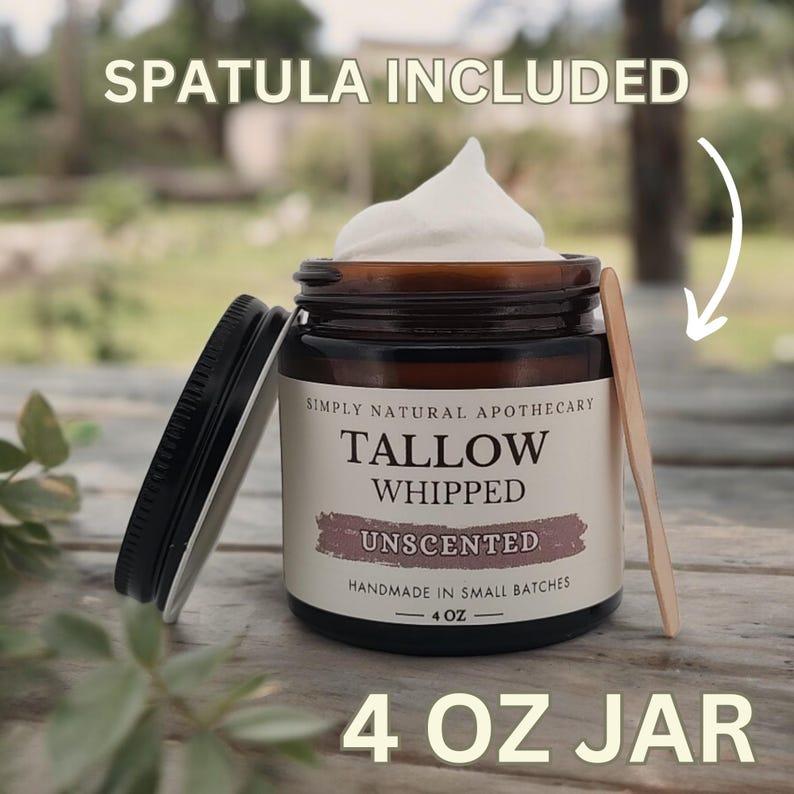 Tallow Face Cream, All Natural Whipped Grass-Fed Beef Tallow Skin Moisturizer Balm, Organic Hand Cream, Unscented Fragrance-Free 24 oz