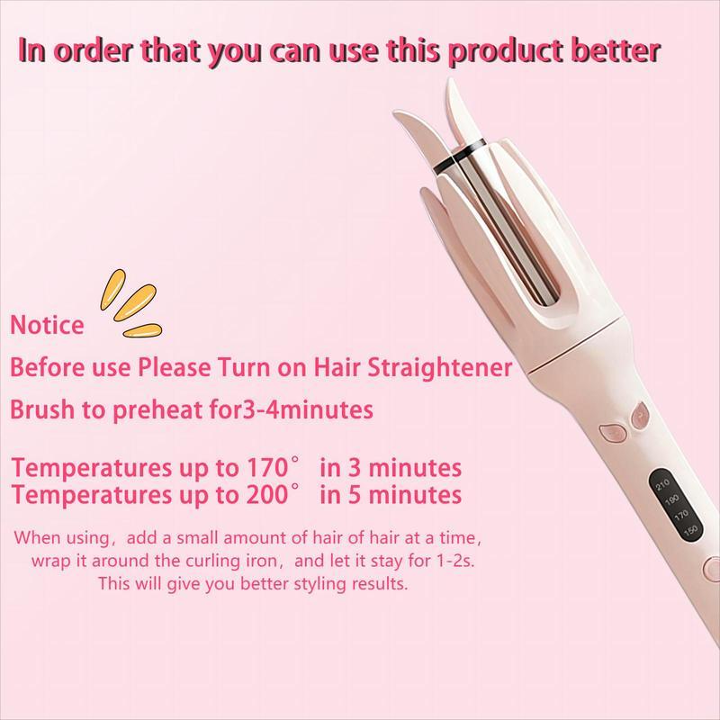 Automatic Hair Curling Iron,28mm Hair Curler,Negative Ion Automatic Hair Hair Curl Wand,4 Modes Temperatures Curling Iron for Women,Hair Styling Tools for Home