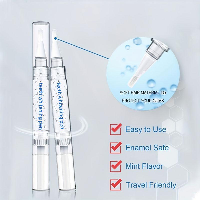 Teeth Whitener Pen, Portable Teeth Whitener Stick for Stains Removing, Dental Care Supplies for Men & Women