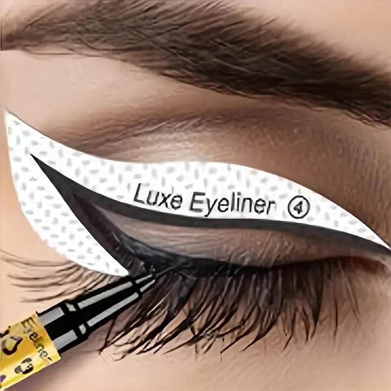 Eyeliner Stencil Stickers, Eyeshadow Eyeliner Auxiliary Tool, Eyeshadow Eye Brow Stamp Stencils Eyebrow Template for Eyebrow Shaping, Grooming, Tinting, Eye Cosmetic Stickers, Christmas Gift