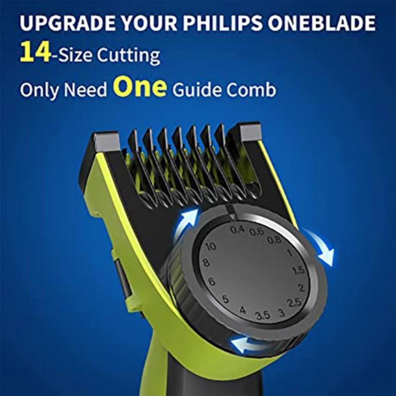 14 Adjustable Lengths Replacement Guide Comb, Electric Nose Hair Trimmer Shaver Head Blade Accessory Compatible with Oneblade Qp2520 Qp2530 Qp2620 Qp2630, Christmas Gift