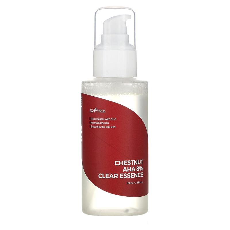 ISNtree Chestnut AHA 8% Clear Essence, 3.38 fl oz (100 ml)