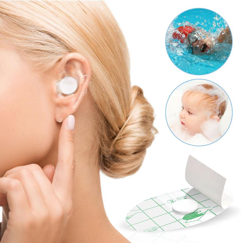 Waterproof Ear Protector Cover, 60pcs box Multifunctional Ear Protector Cover, Ear Protective Film, Ear Protector for Shower Swimming