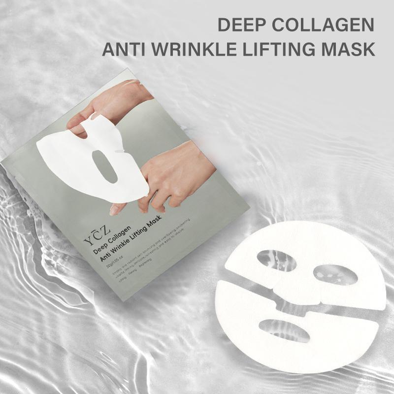 5 Sheets 1 box (use 2 weeks)only 7.99Deep Collagen Power Boosting Maskfor All Skin Skincare,ValuePack,Overight collagen mask,Noteasy to fall