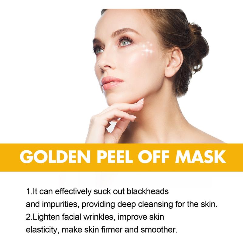 98.4% Gold Mask for Skin Moisturizing and Deep Cleansing-Tear-Off Mask with Gold  Facial Skincare Skin Repair Comfort Christmas Gift Moisturizing Mask