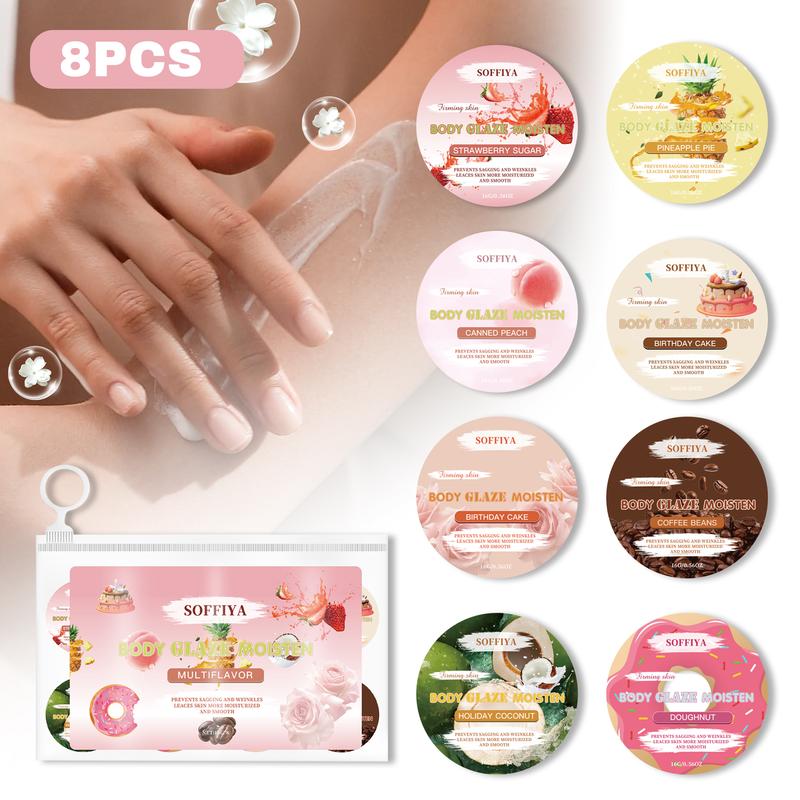 Body Butter, 8-piece set Body Butter Donut, Moisturizer for Women Skin, Cream, Butter Body Moisturizer