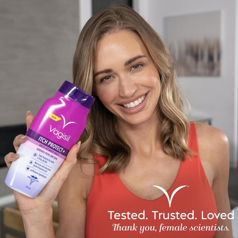 Vagisil Feminine Wash for Intimate Area Hygiene and Itchy, Dry Skin, Itch Protect+ Crème Wash