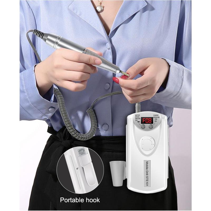 Pro Manicure Machine Electric Nail Drill Portable Nail Lathe Electric Manicure Cutter Set Nail Gel Polisher Salon Equipment