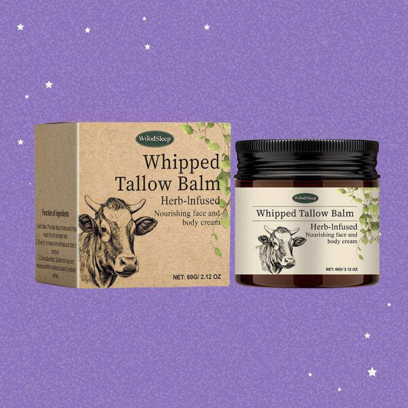 60g Tallow Balm, Moisturizing Body Cream, Hydrating Body Lotion for Dry Skin, Body Care Product for Women & Men Daily Use