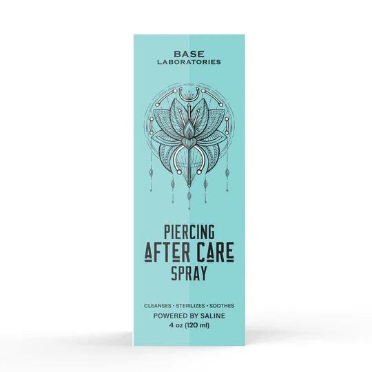 Set of Base Laboratories Piercing Bump Treatment and Piercing Aftercare Spray with Gentle Blend of Skin-Friendly Ingredients