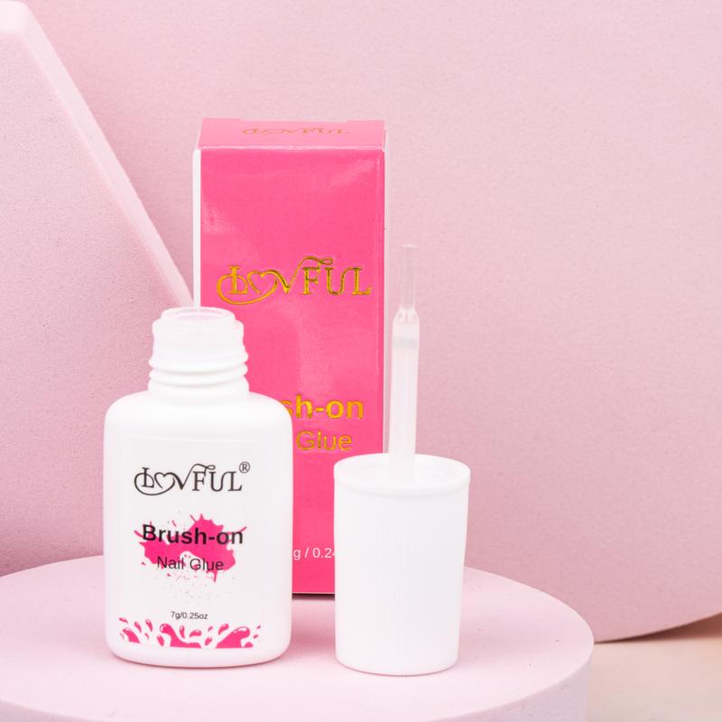 Lovful Brush On Nail Glue Nail Polish Manicure Nail Adhesive