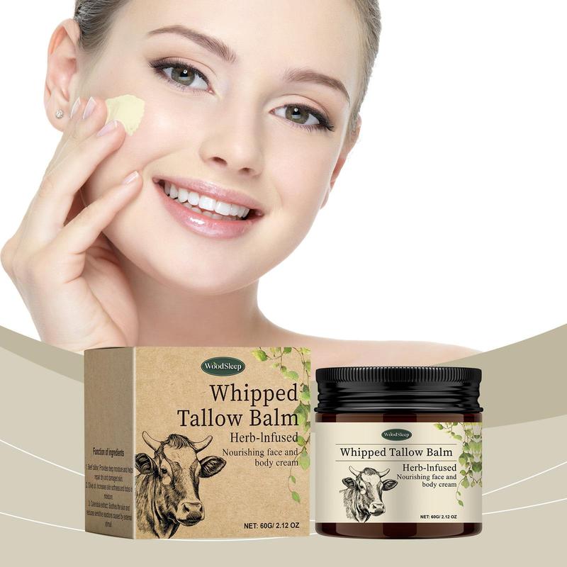 60g Tallow Balm, Moisturizing Body Cream, Hydrating Body Lotion for Dry Skin, Body Care Product for Women & Men Daily Use