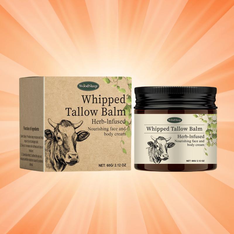 60g Tallow Balm, Moisturizing Body Cream, Hydrating Body Lotion for Dry Skin, Body Care Product for Women & Men Daily Use