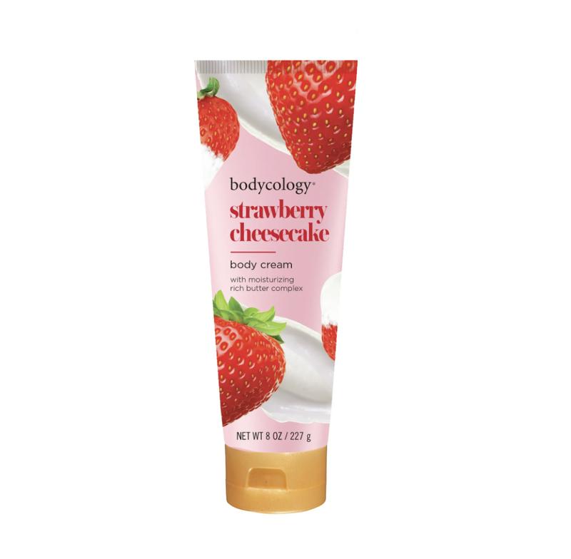 Bodycology Shea Butter Body Cream, Strawberry Cheesecake, 8 oz