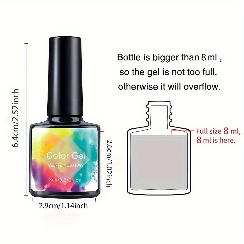 6 Colors Breath Flash Cat's Eye Gel Nail Polish Set with Free Magnet and UV LED Immersion for Home DIY Nail Salon