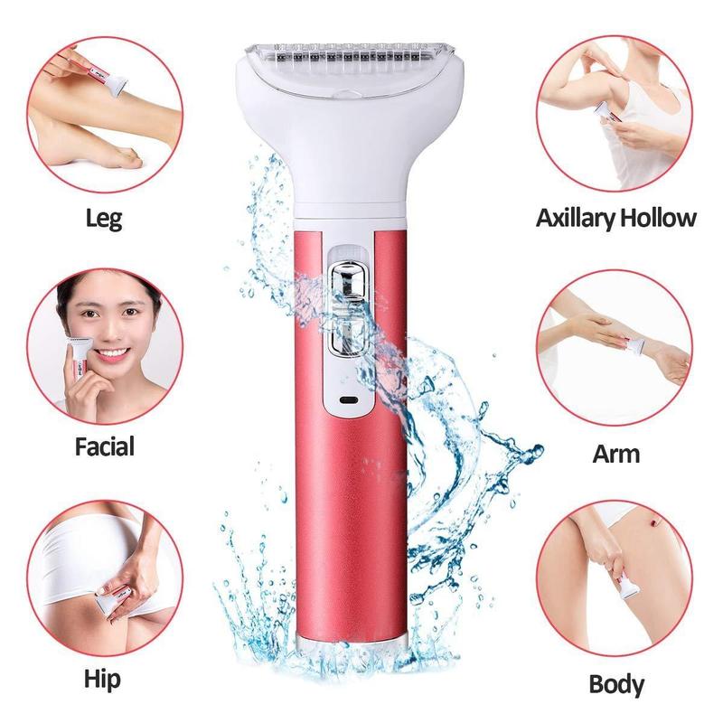 5 in 1 Electric Lady Shaver, 1 Box Body Hair Removal & Accessories, Painless Cordless Trimmer Razor, Gifts for Women