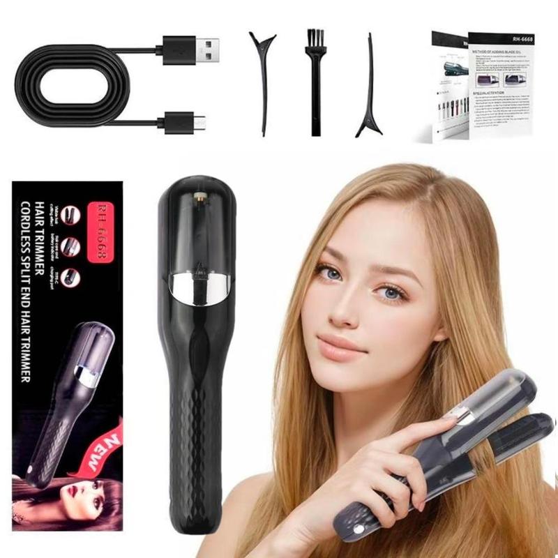 Hair Edge Control Trimmer, 1 Count Multifunctional Hair Clipper & Hair Clips & Brush & Charging Cable, Portable Diffuser Hair Trimmer for Men & Women, Christmas Gift, Stocking Fillers, New Year Gift, Winter Essentials