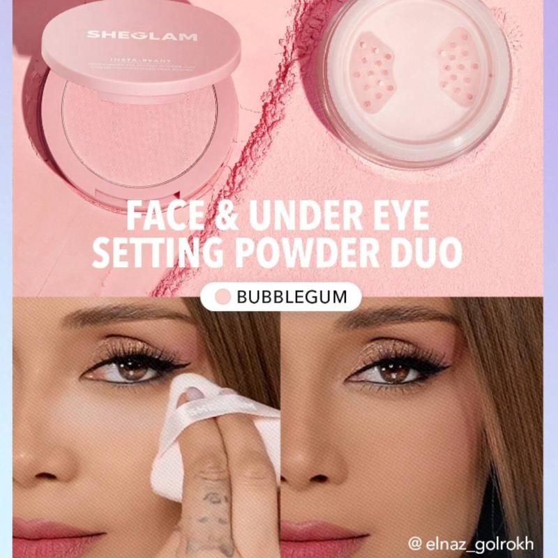 SHEGLAM Insta-Ready Face & Under Eye Setting Powder Duo Xmas Christmas Gift Winter