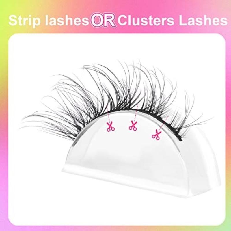 7 Pairs Curly Thick Extended False Eyelashes, Natural Look Eyelash Extensions, Makeup Tools For Women