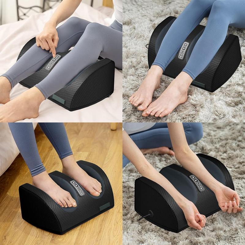 Foot Massager Machine Shiatsu Foot and Calf Massager with Heat, Deep Rolling Massage for Plantar Fasciitis Relief, Electric Foot Massager Promotes Blood Circulation, Gifts for Women & Men