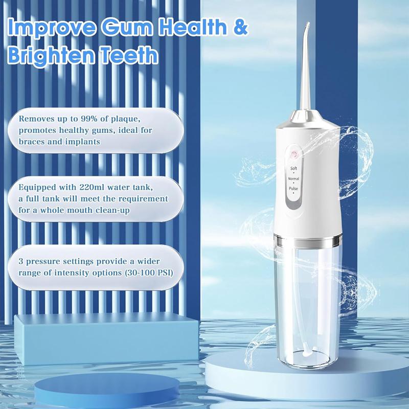 Oral Health Hero: Cordless Water Flosser with 3 Modes & 4 Nozzles Christmas present