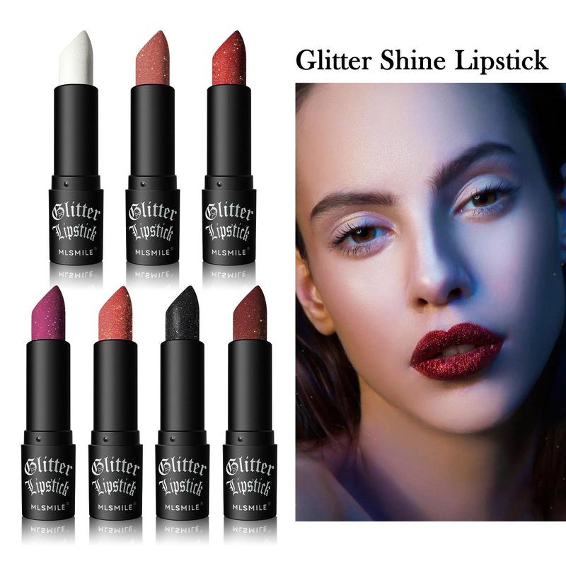 Long Lasting Glitter Matte Lipstick, Easy Coloring Lip Sticks, Non-stick Cup Lip Makeup Product, Girls and Women Makeup Accessories