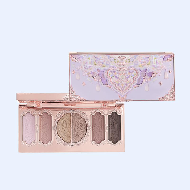 Flower Knows Butterfly Cloud Collar Collection Embossed Six-Color Makeup Palette