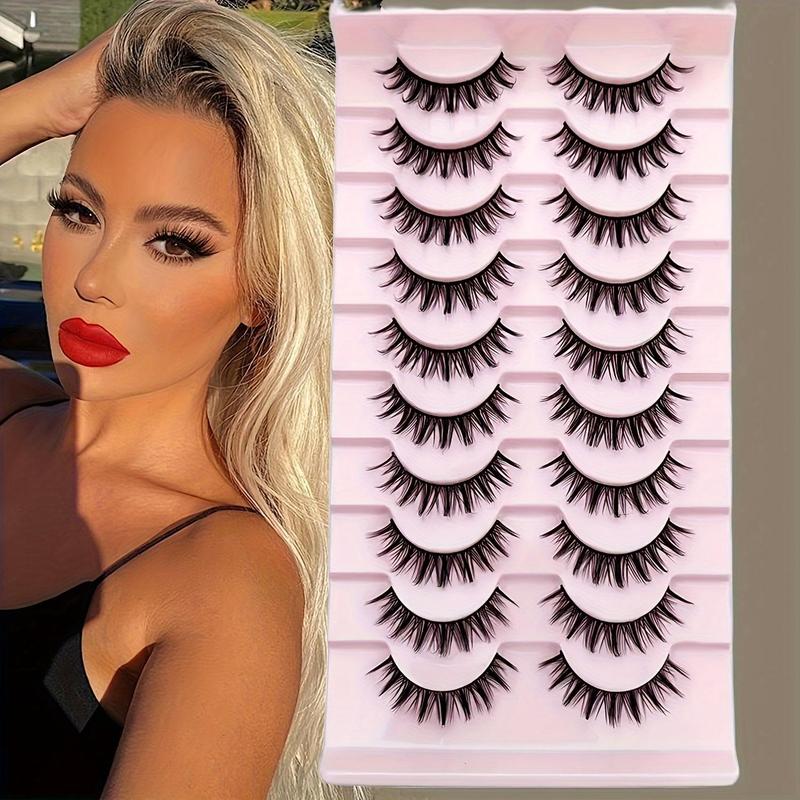 Cat Eye False Eyelashes, Extra Long And Thick False Eyelashes For Makeup And Eyelash Extension, Cosplay False Eyelashes, 3D Wispy False Eyelashes