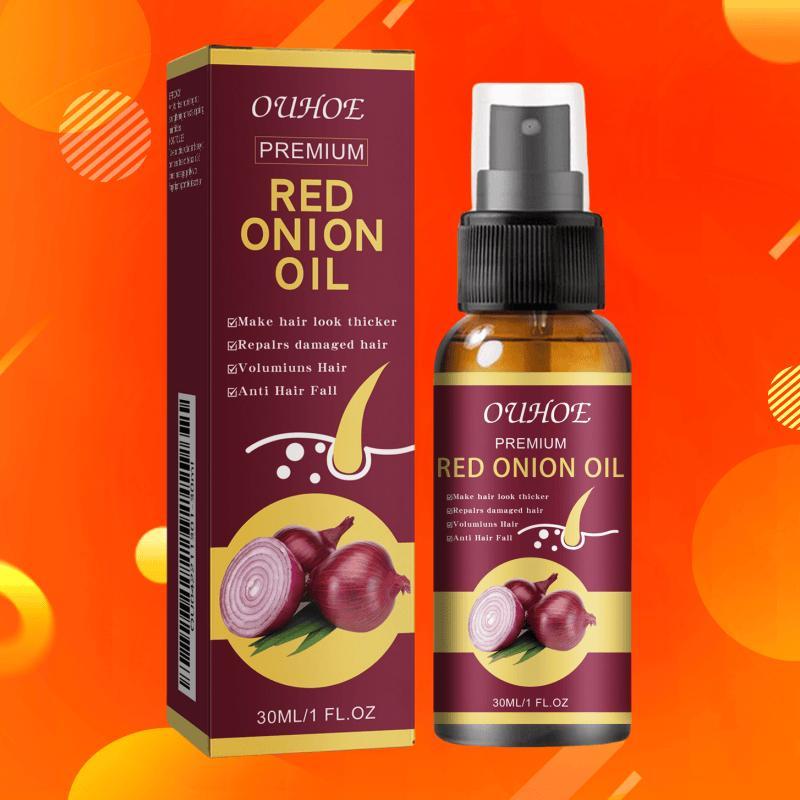 Red Onion Hair Oil, 1 Box 2 Boxes Hair Strengthening Oil, Hair Care Product for Men & Women, Moisturizing Hair Oil for Dry & Damaged Hair