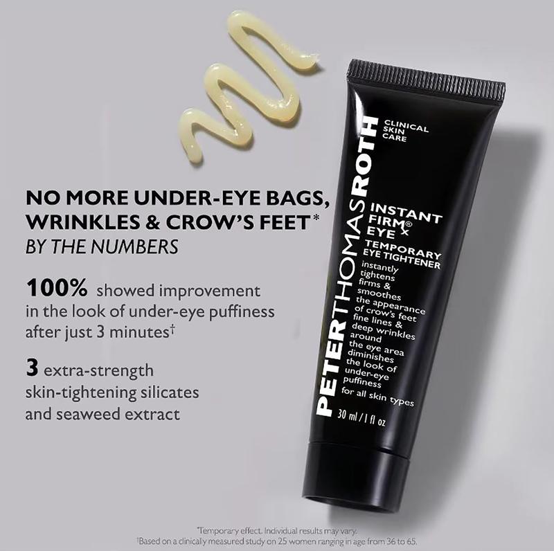 Peter Thomas Roth Instant FIRMx Temporary Eye Tightener-30ml,Tighten smoothes and blurs fine lines and puffiness, comfortable skincare for the eye area, suitable for all skin types.