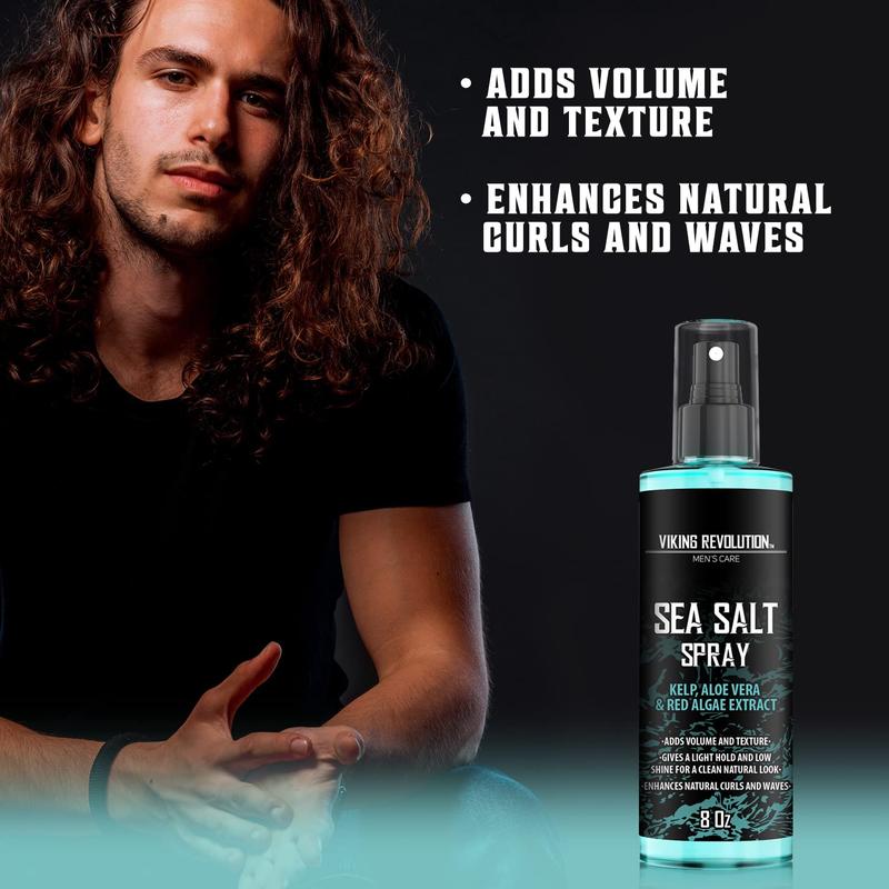 Viking Revolution - Sea Salt Spray for Hair Men - Surf Men Hair Spray to Add Volume & Texture - 8 oz