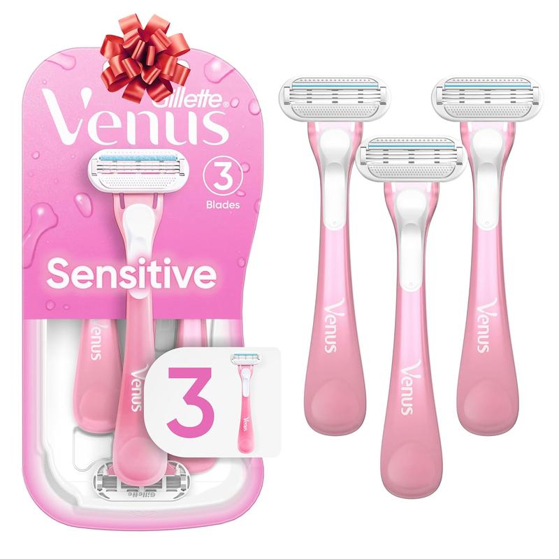 Gillette Venus Sensitive Women's Disposable Smooth Comfort Razors - Single Package of 3 Razors Body Care Hair Removal