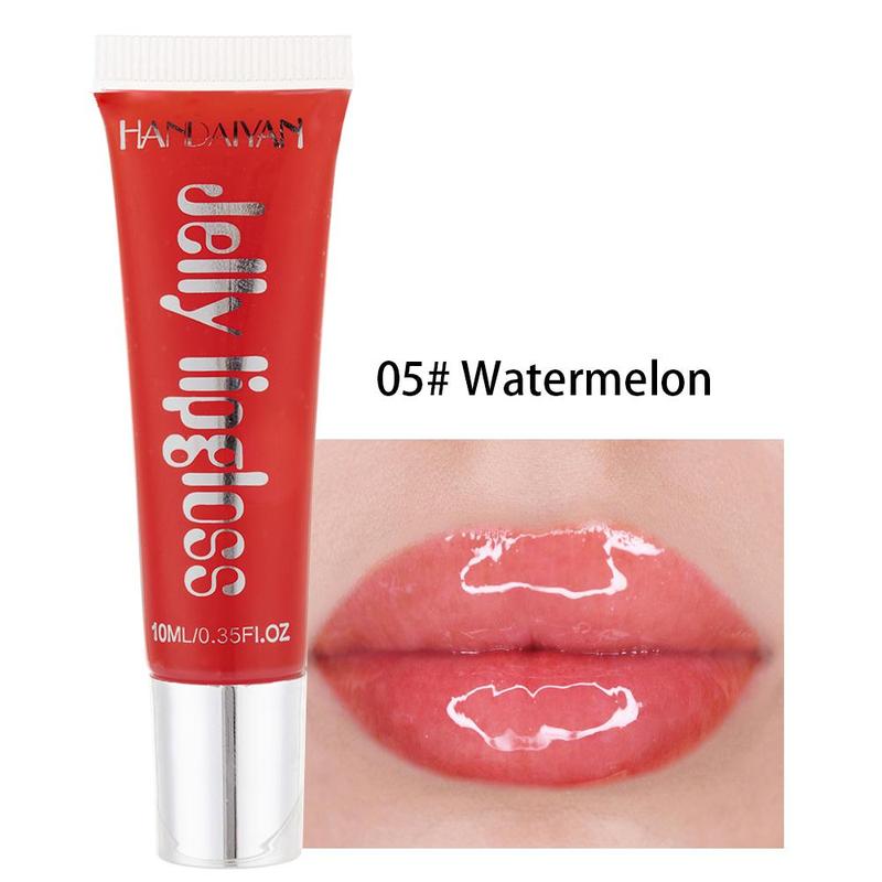 Music Festival Makeup Moisturizing Lip Gloss, Candy Color Jelly Lip Stain, Hydrating Plumping Lipstick for Girls & Women, Christmas, Christmas Gift