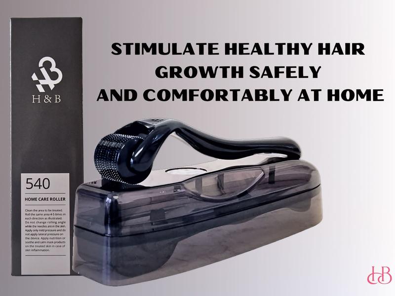 Premium Quality 0.25mm Derma Roller Black With Titanium Alloy Micro Needles For Hair And Beard Regrowth And Skin Regeneration.