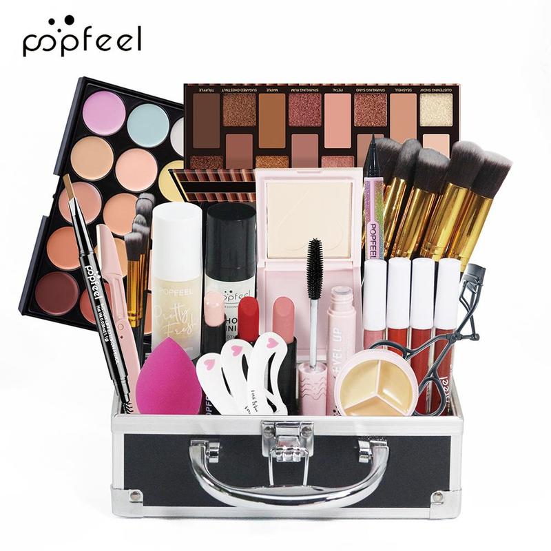 Multifunctional Makeup Set, 1 Set Makeup Kit with Makeup Brushes, Cosmetic Set for Beginners, Professional Makeup Set for Women & Girls