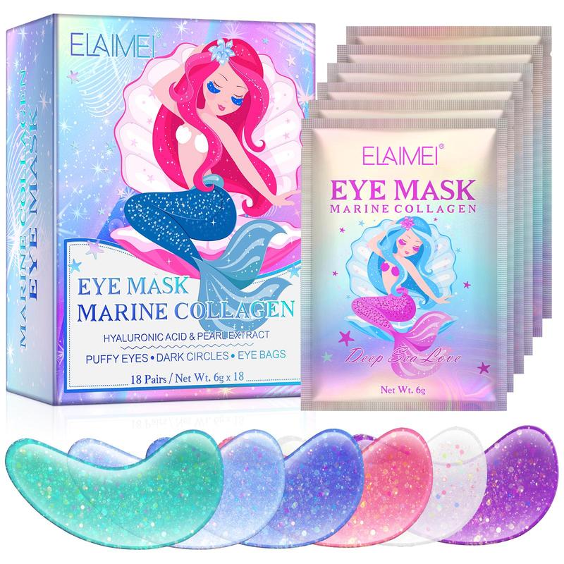 Marine Collagen Eye Mask, 1 Box Moisturizing Eye Mask, Lifting and Firming Eye Mask, Eye Care Product for Women & Men