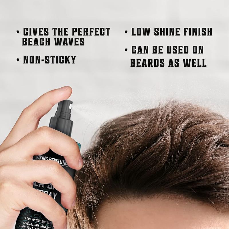 Viking Revolution - Sea Salt Spray for Hair Men - Surf Men Hair Spray to Add Volume & Texture - 8 oz