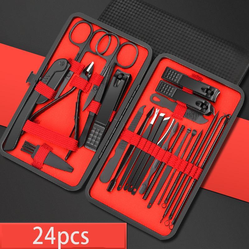 Portable Stainless Steel Nail Clipper Set, Professional Manicure and Pedicure Tool Set for Home and Travel, Lightweight Nail Care Tools