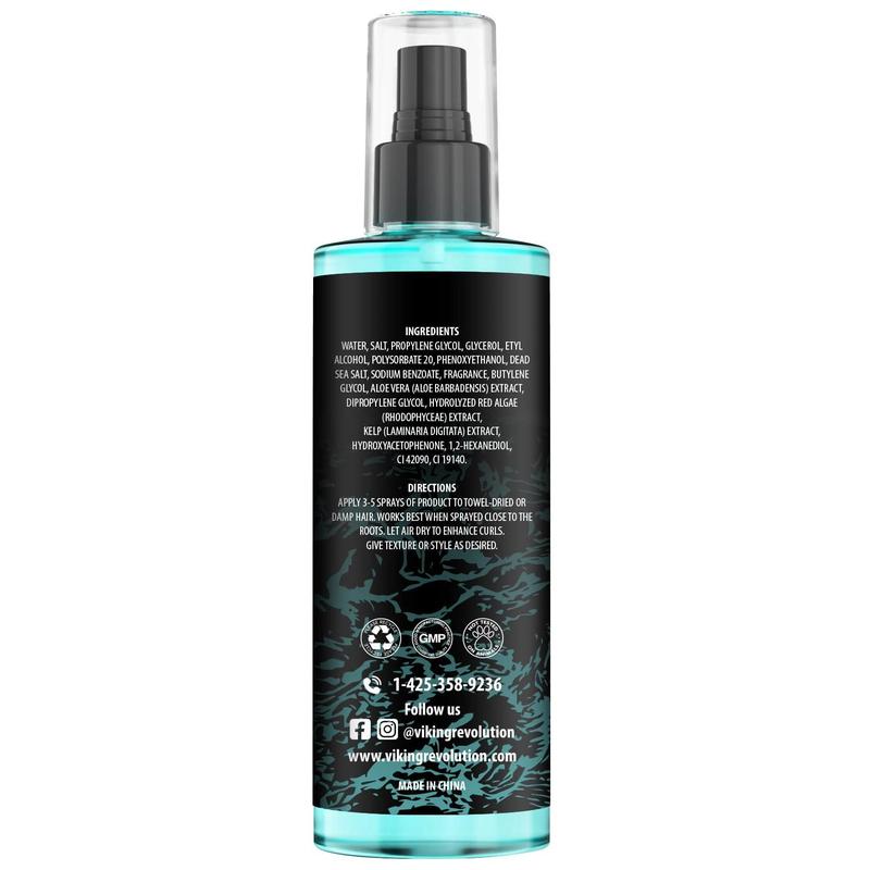 Viking Revolution - Sea Salt Spray for Hair Men - Surf Men Hair Spray to Add Volume & Texture - 8 oz