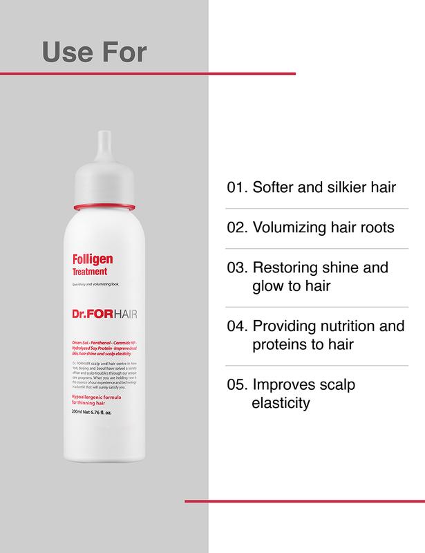 [Holiday Edition] Dr.FORHAIR Set of Folligen Original Shampoo + Folligen Treatment + Sea Salt Scaler + Folligen Tonic